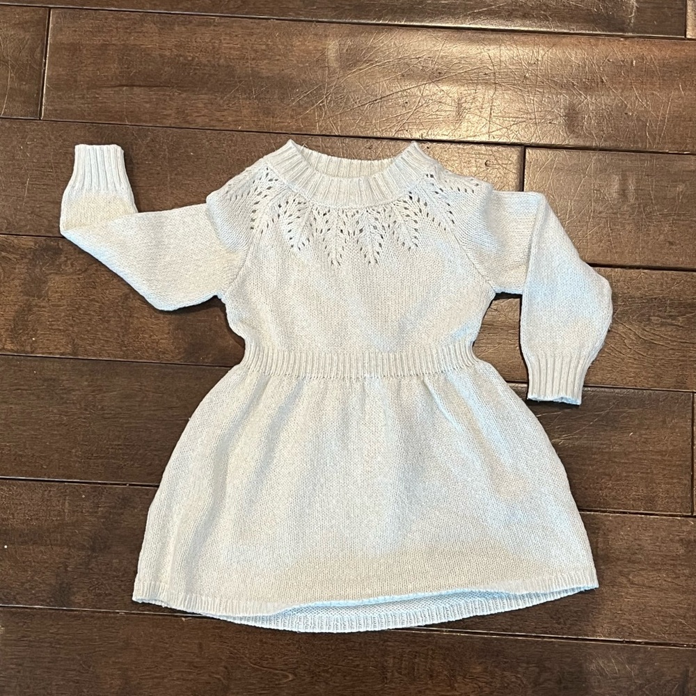 Cat & Jack White Knit Sweater